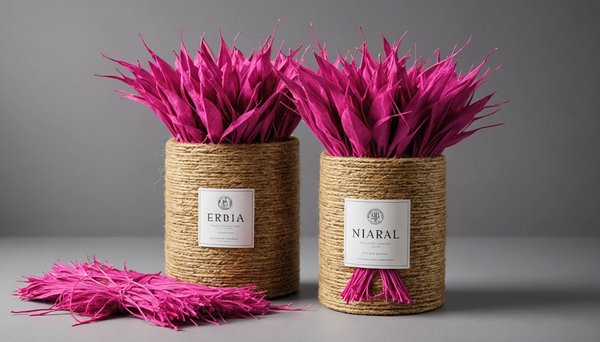 Fibre naturelle sisal fuchsia erika 500g : l'élégance de l'emballage